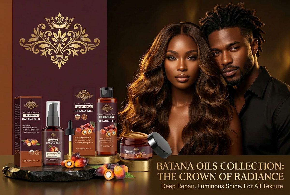 The Crown of Radiance: Batana Oil & Biotin Hair Repair System
