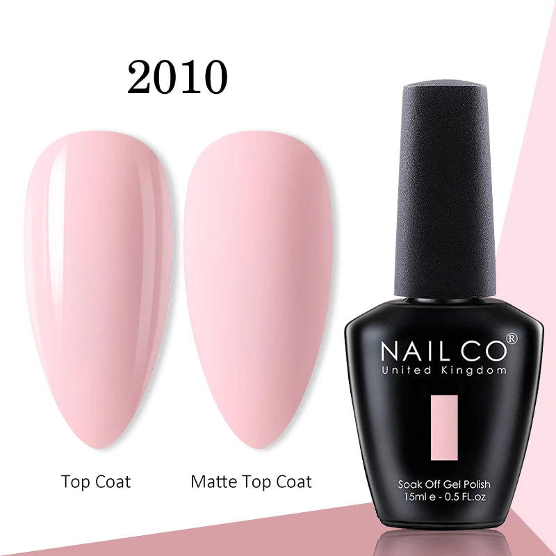 NAILCO gel polish bottle with numbered color samples