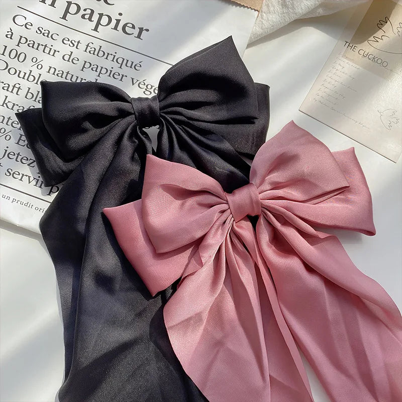 Oversized Bow Ribbon Hair Clip