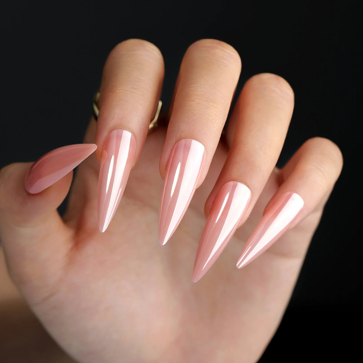 Decorated nail designs shown on hands