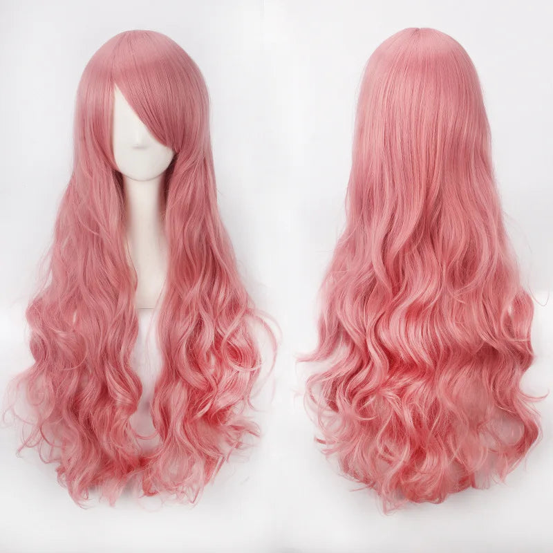 Long Wavy Cosplay Costume Wig (30-Inch Heat-Resistant Fiber)