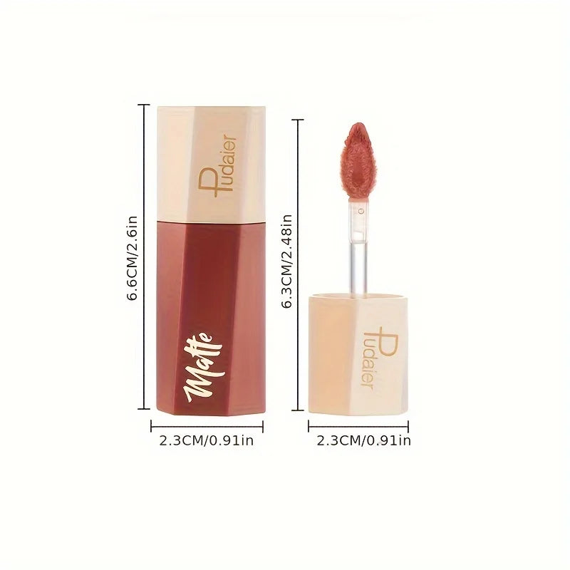 Liquid lipstick tube and wand with dimensions