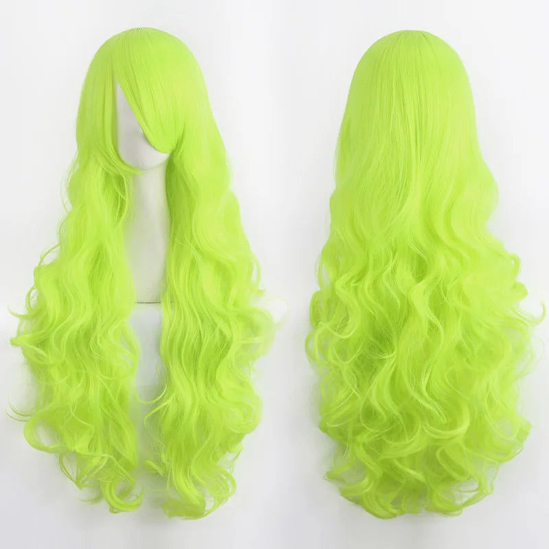 Long Wavy Cosplay Costume Wig (30-Inch Heat-Resistant Fiber)