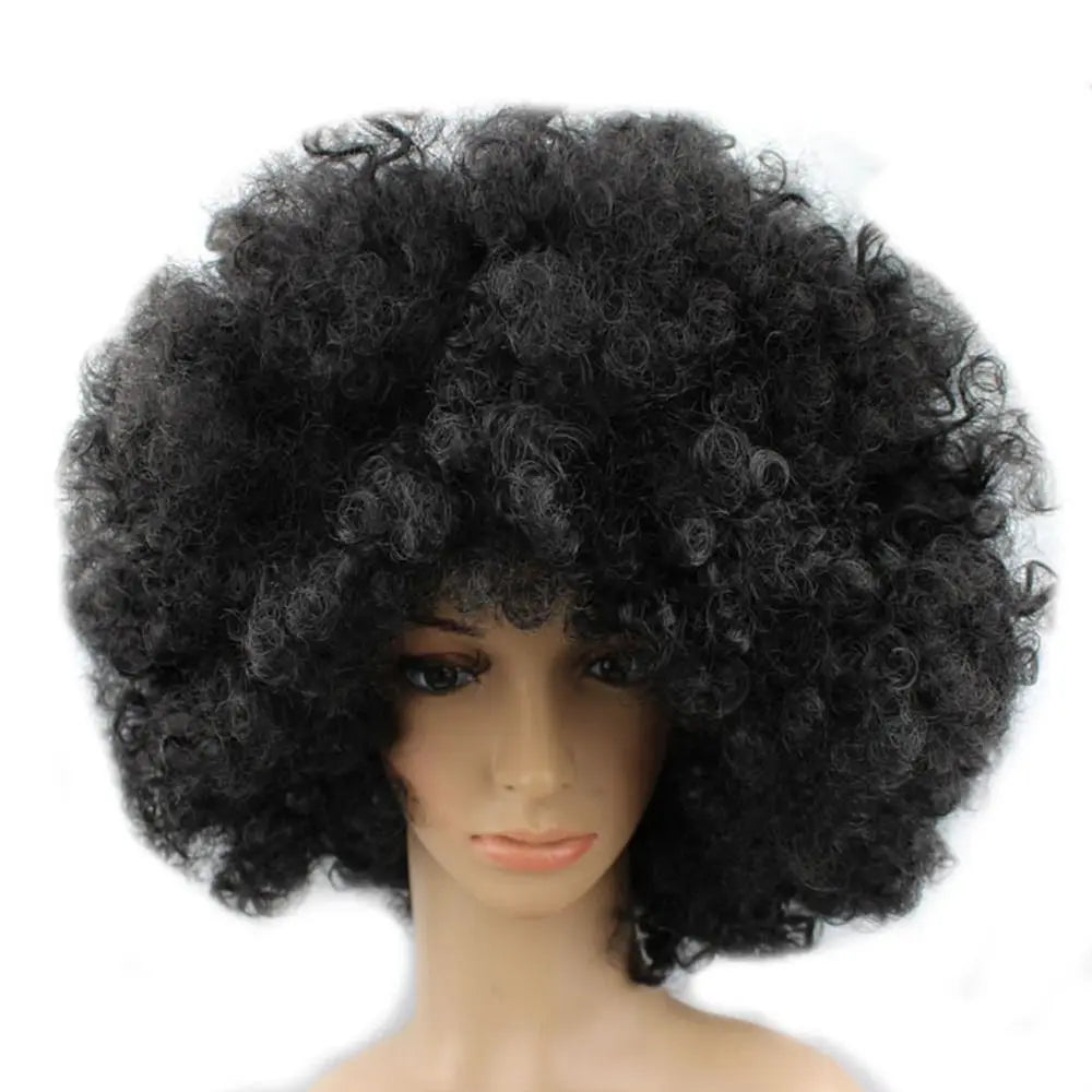 Curly costume wig shown on a mannequin