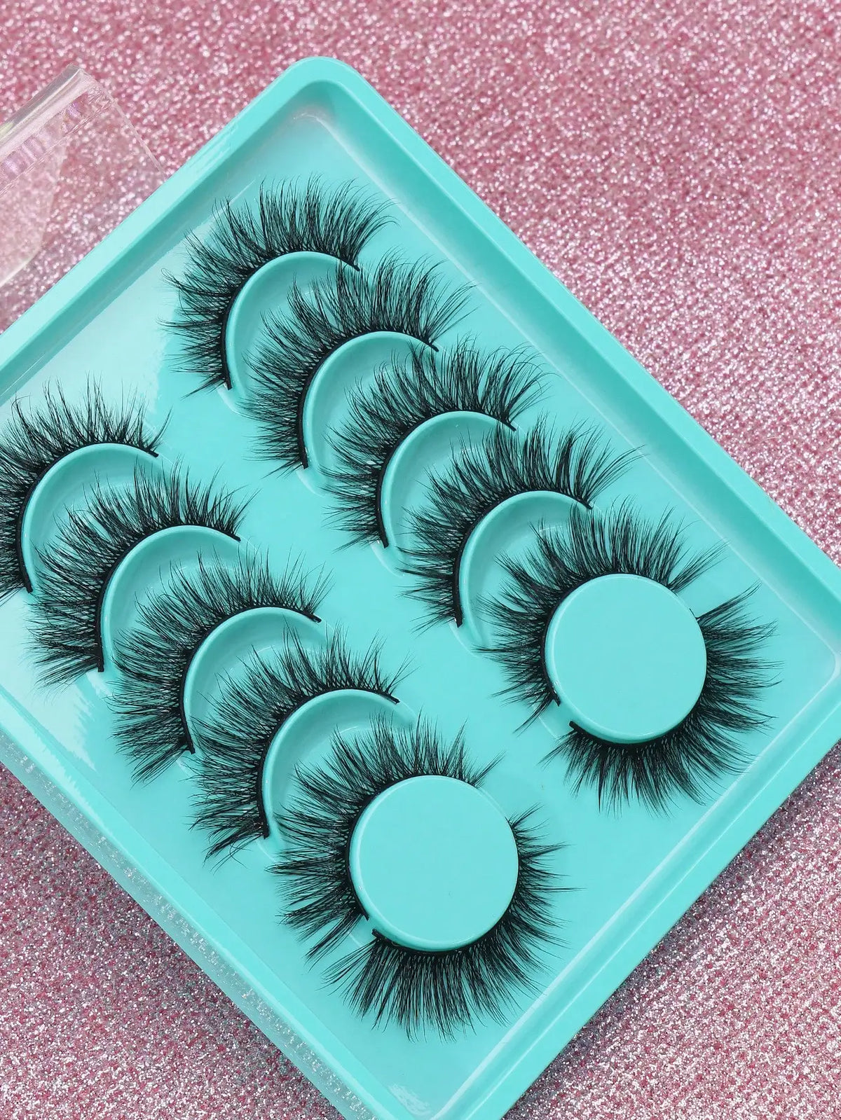 Cat-Eye Faux Mink-Style False Lashes – 5 Pairs
