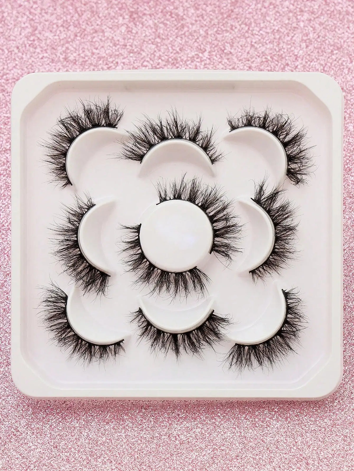 Cat-Eye Faux Mink-Style False Lashes – 5 Pairs
