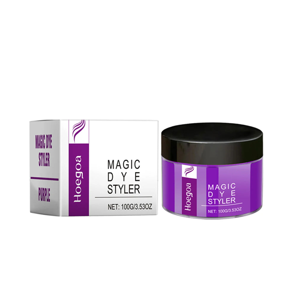 Hair color wax jar beside its box