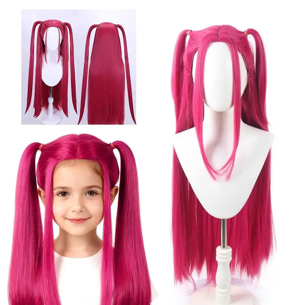 33.5-Inch Purple Braided Costume Ponytail