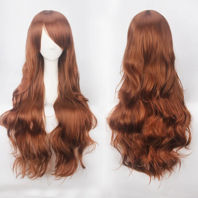 Long Wavy Cosplay Costume Wig (30-Inch Heat-Resistant Fiber)