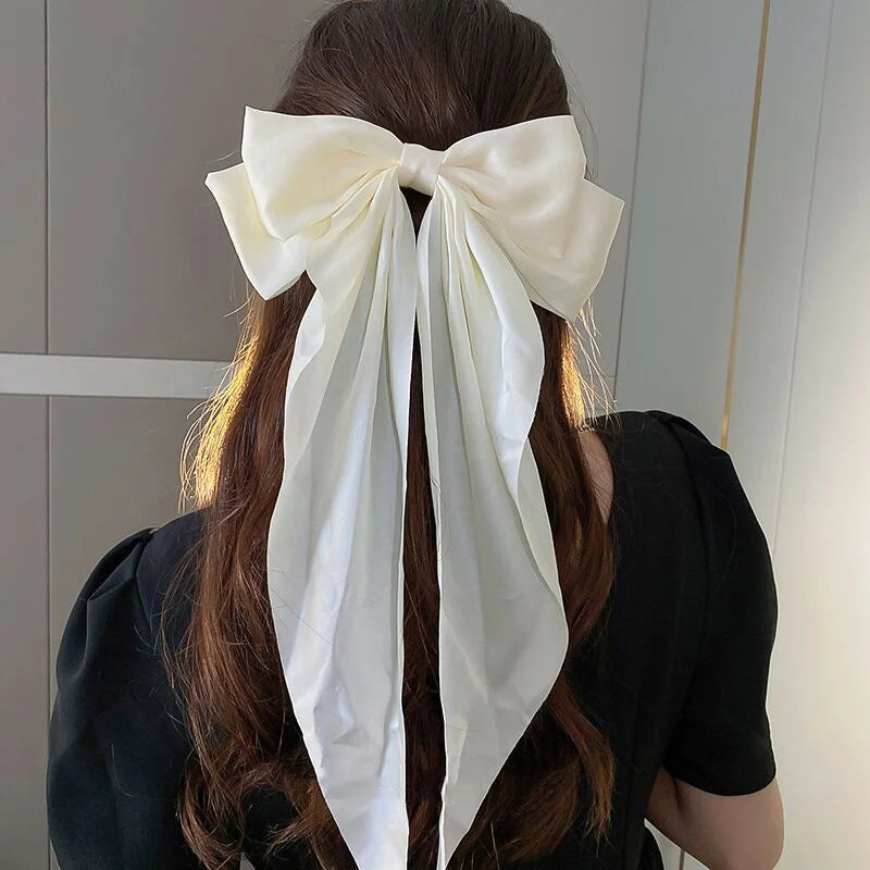 Oversized Bow Ribbon Hair Clip