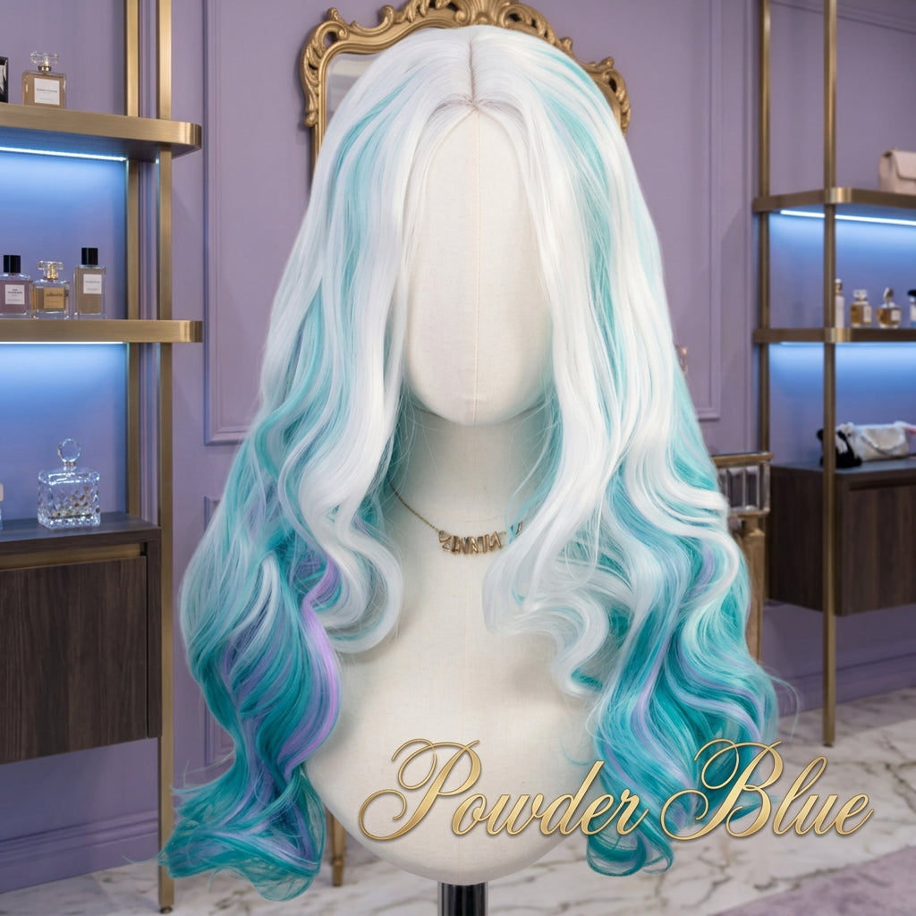 Long pastel wavy wig 