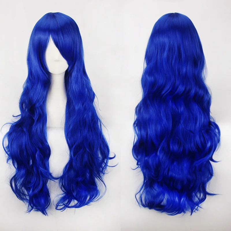 Long Wavy Cosplay Costume Wig (30-Inch Heat-Resistant Fiber)