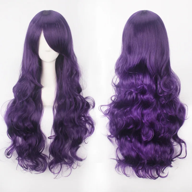 Long Wavy Cosplay Costume Wig (30-Inch Heat-Resistant Fiber)
