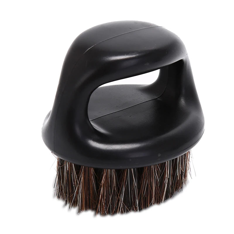 Palm grooming brush showing handle and bristles