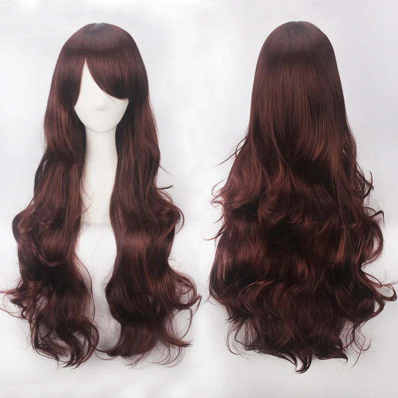 Long Wavy Cosplay Costume Wig (30-Inch Heat-Resistant Fiber)
