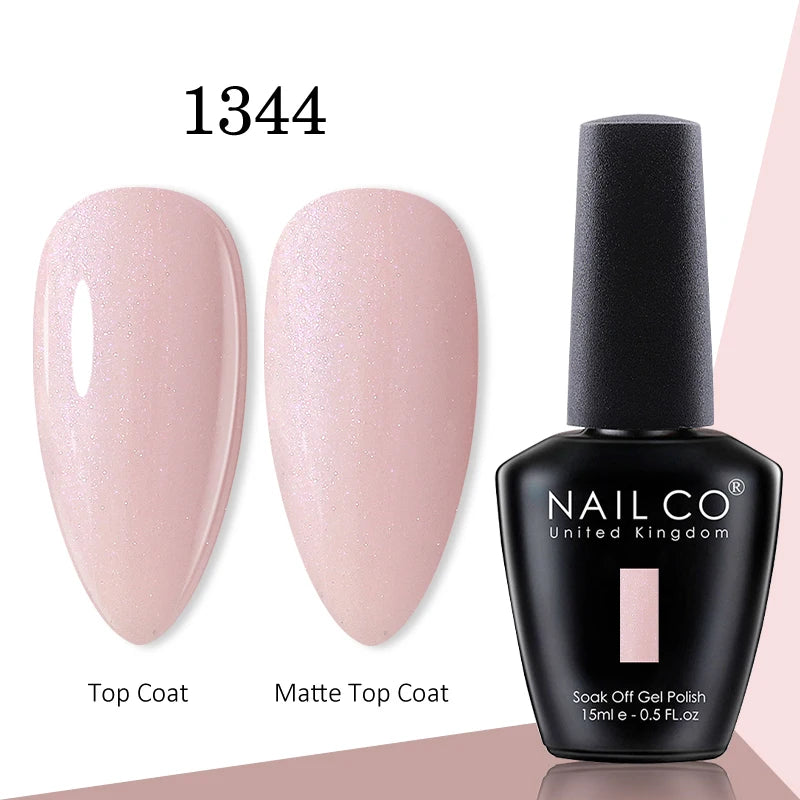 NAILCO gel polish bottle with numbered color samples