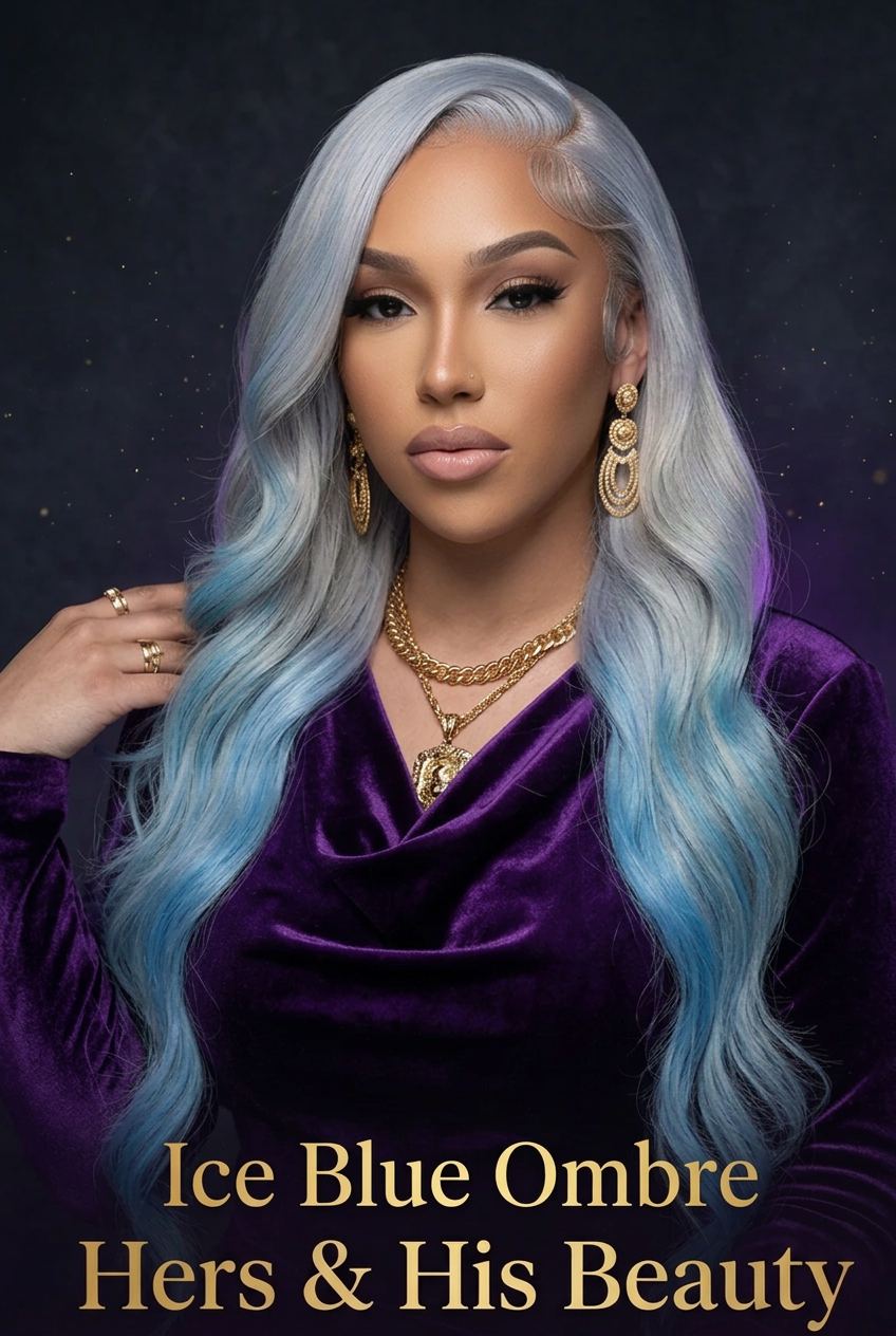 The Solar Flare Collection: 13x4 Custom Multi-Tone Curly Lace Front Wig - Brazilian Human Hair Blend