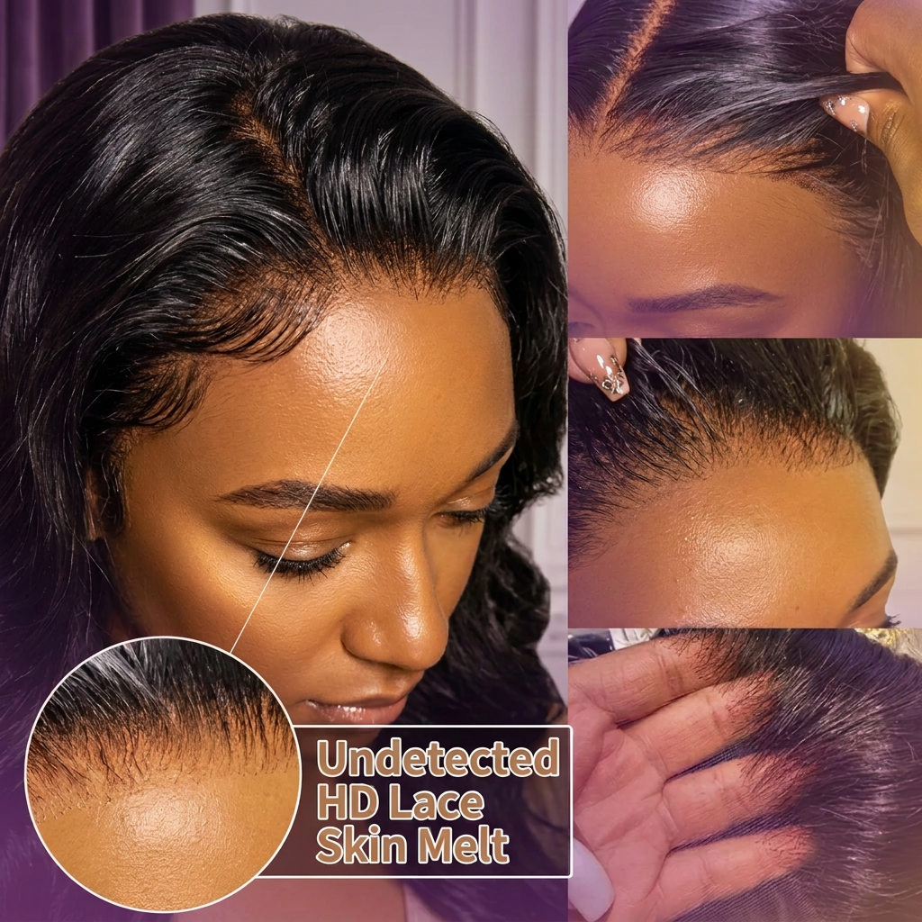 Inches to the Floor: Bone Straight Brazilian Remy Blend Wig -16 to 42"- Transparent Swiss HD Lace