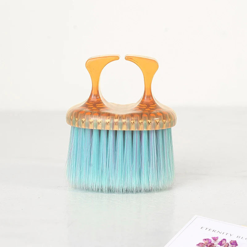 Palm grooming brush shown upright