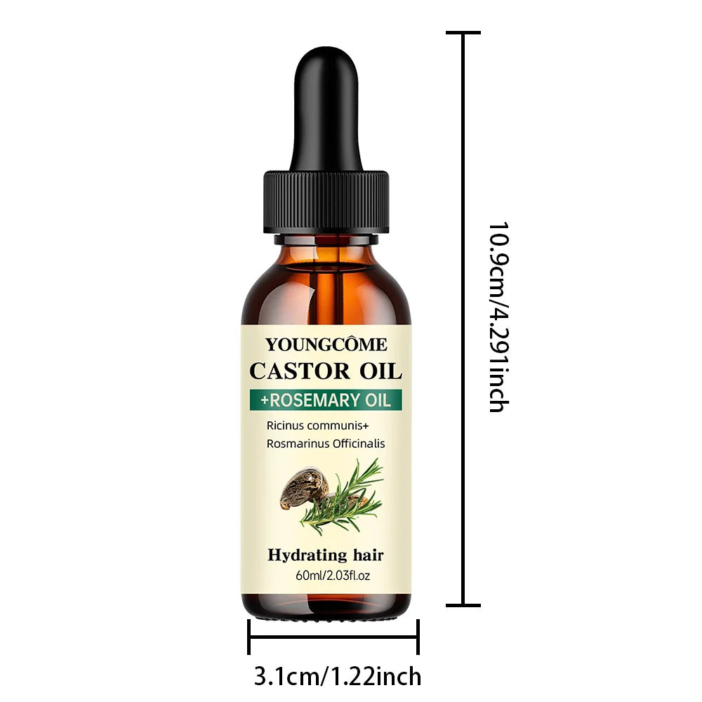 Hair oil dropper bottle with dimensions
