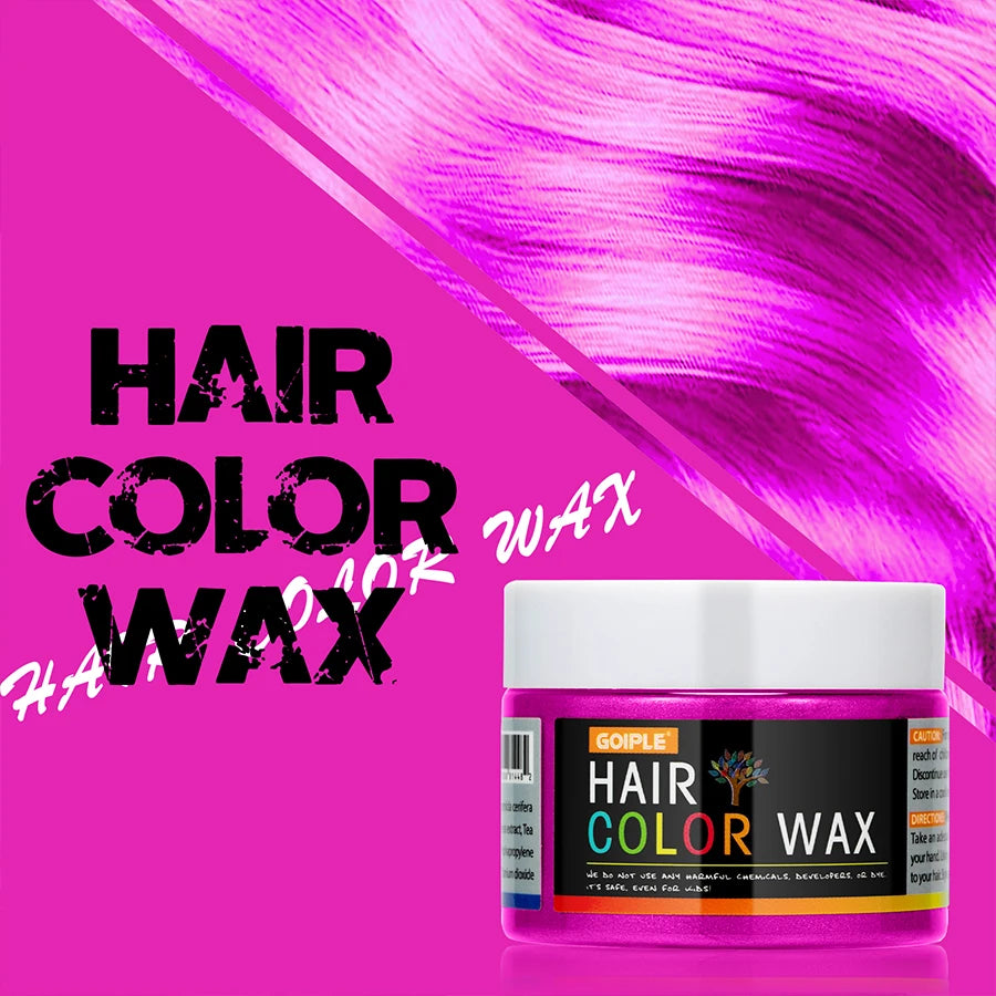 Instant Washable Hair Color Wax Mud