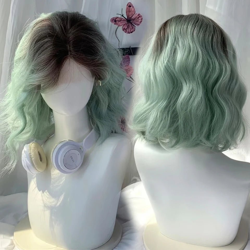 Short Wavy Cosplay Synthetic Bob Wig – 21 Assorted Colors