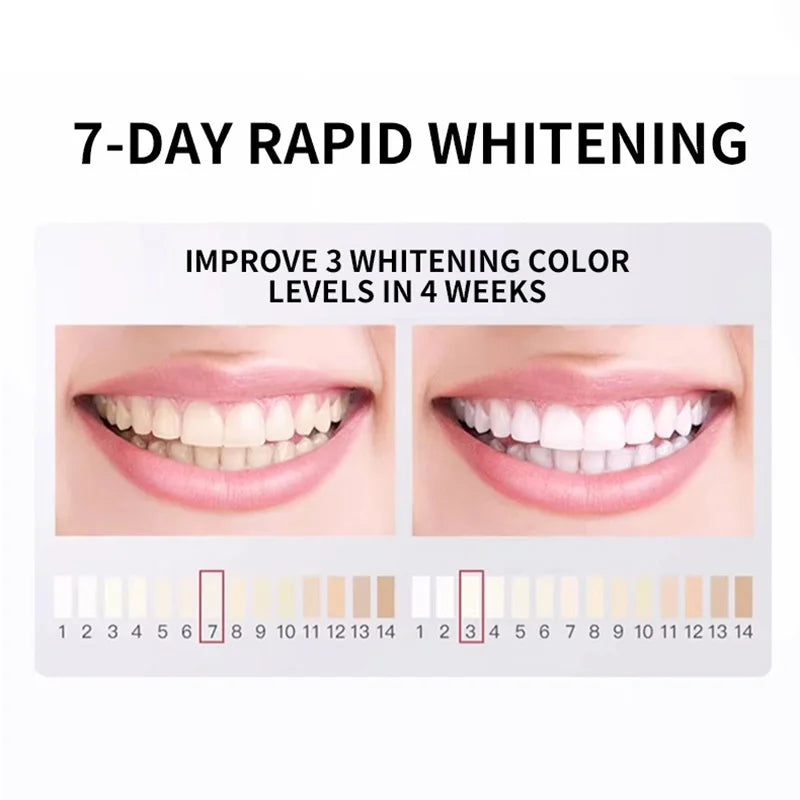 Hydroxyapatite toothpaste with tooth care promotional graphics