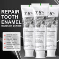 Hydroxyapatite toothpaste with tooth care promotional graphics