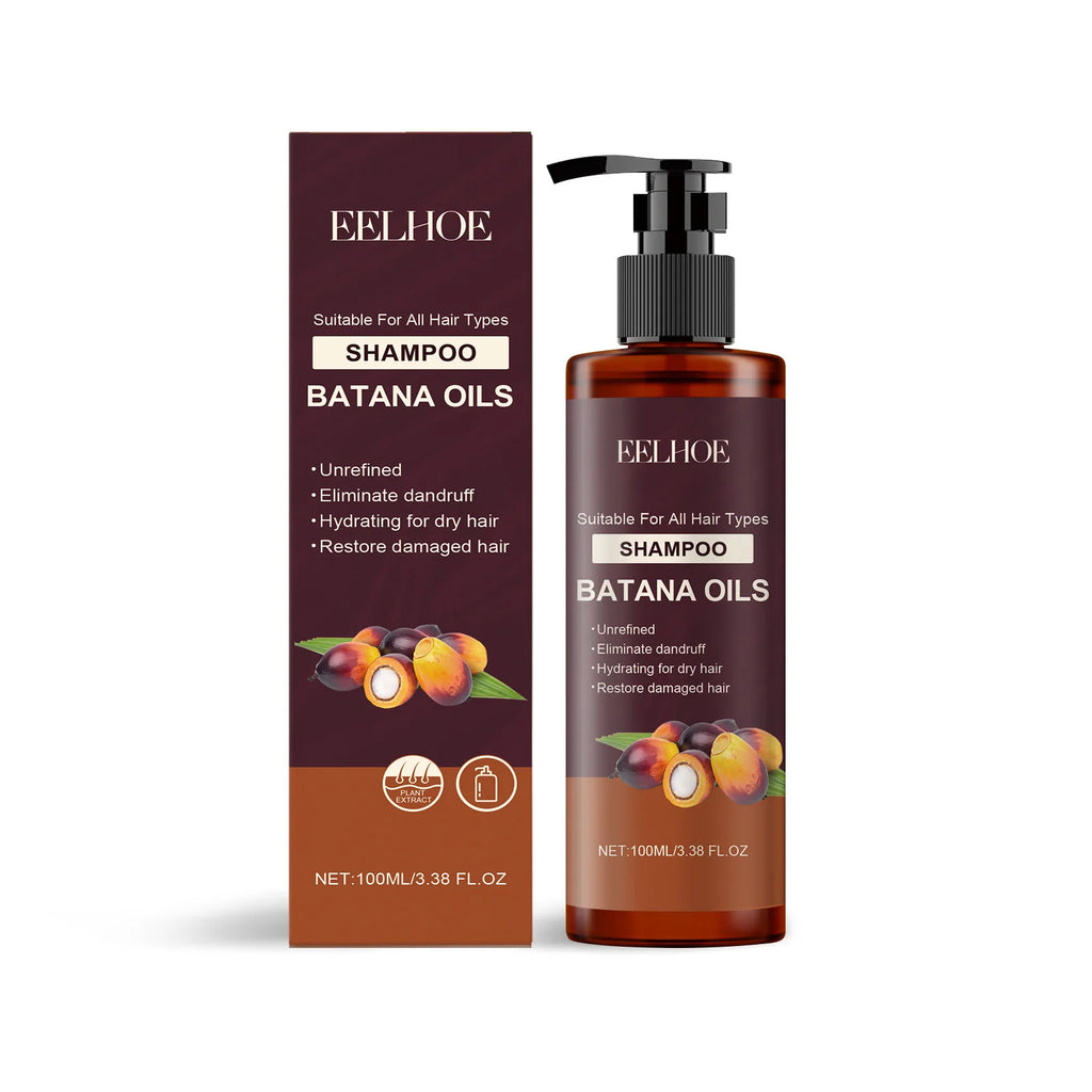 Batana hair care bottle or jar with matching packaging