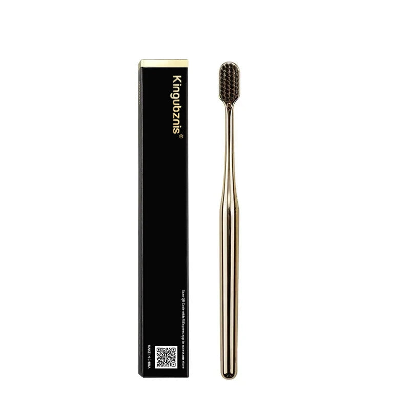 Toothbrush beside its slim box