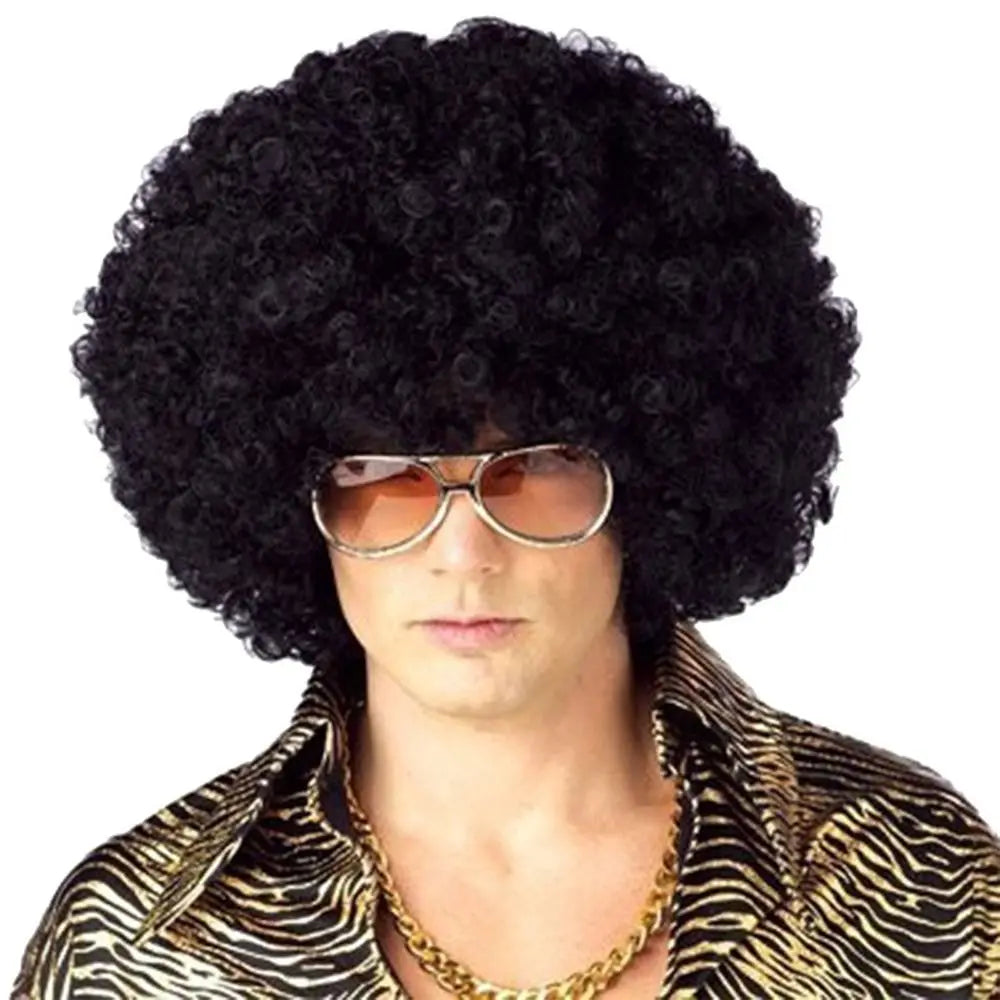 Curly costume wig shown on a mannequin
